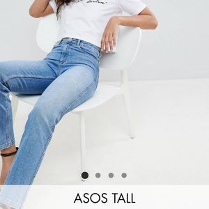 NWT ASOS Farleigh Design Tall Mom jeans
